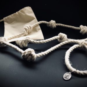 Authentic Cord of St Joseph made of cotton rope with medallion