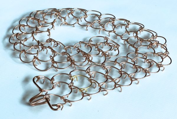 Hand crafted copper 1.25 mm gauge full leg cilice - Image 2
