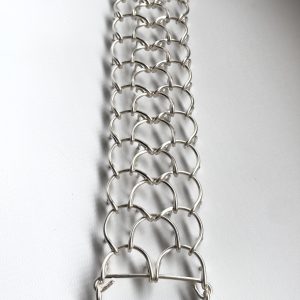 2mm silver plated half leg cilice 12"x1.3/4'