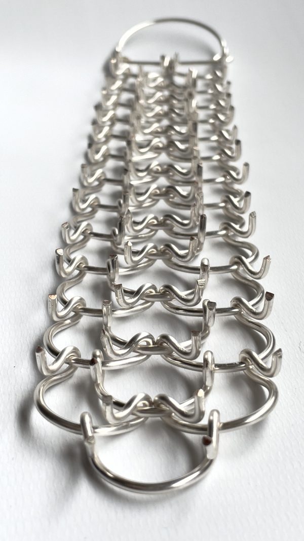 2mm silver plated half leg cilice 12"x1.3/4' - Image 3