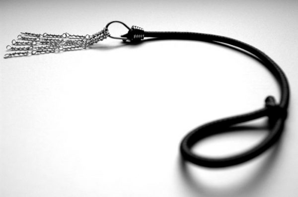 Metal and elasticised cord discipline made by Italian Nuns-58