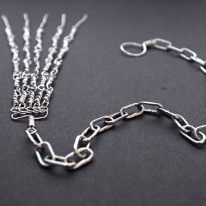 Chain metal Discipline hand made by Italian Nuns-0